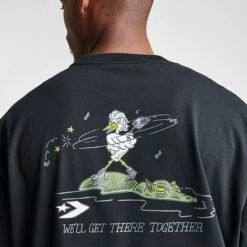 Men's Converse Get There Together Graphic T-Shirt Black - 10025440 001 -Nike Sportwear Sales 10025440 001 M5