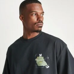 Men's Converse Get There Together Graphic T-Shirt Black - 10025440 001 -Nike Sportwear Sales 10025440 001 M6