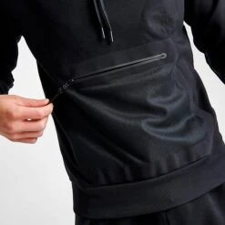 Men's On Running Core Tech Pullover Hoodie Black - 11900675 002 -Nike Sportwear Sales 11900675 002 M6