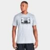 Men's Under Armour Sportstyle Boxed T-Shirt Steel Light Heather Black - 1329581 35