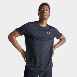 Men's Under Armour UA Seamless Grid T-Shirt Black - 1376921 001