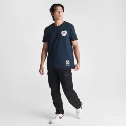 Men's Mitchell & Ness New York Yankees MLB Big Apple Graphic T-Shirt Navy - 2NYYNAVY 400 -Nike Sportwear Sales 2NYYNAVY 400 M2