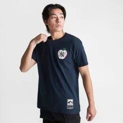Men's Mitchell & Ness New York Yankees MLB Big Apple Graphic T-Shirt Navy - 2NYYNAVY 400 -Nike Sportwear Sales 2NYYNAVY 400 M3