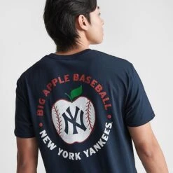 Men's Mitchell & Ness New York Yankees MLB Big Apple Graphic T-Shirt Navy - 2NYYNAVY 400 -Nike Sportwear Sales 2NYYNAVY 400 M4