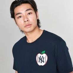 Men's Mitchell & Ness New York Yankees MLB Big Apple Graphic T-Shirt Navy - 2NYYNAVY 400 -Nike Sportwear Sales 2NYYNAVY 400 M5