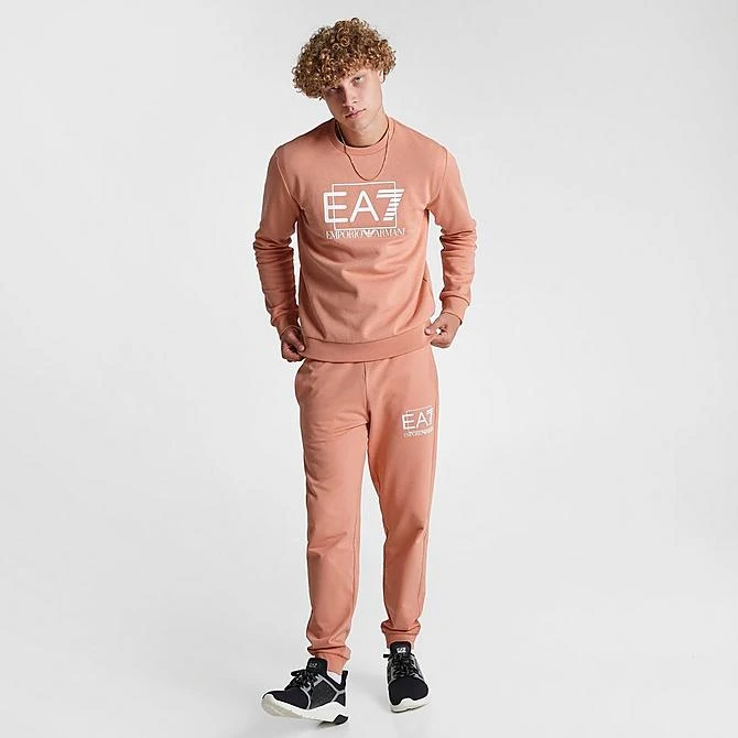 Men's EA7 Emporio Armani Train Visibility Crewneck Sweatshirt Cafe Creme - 3RPM01 234 4 Men's EA7 Emporio Armani Train Visibility Crewneck Sweatshirt Cafe Creme - 3RPM01 234 - Image 2