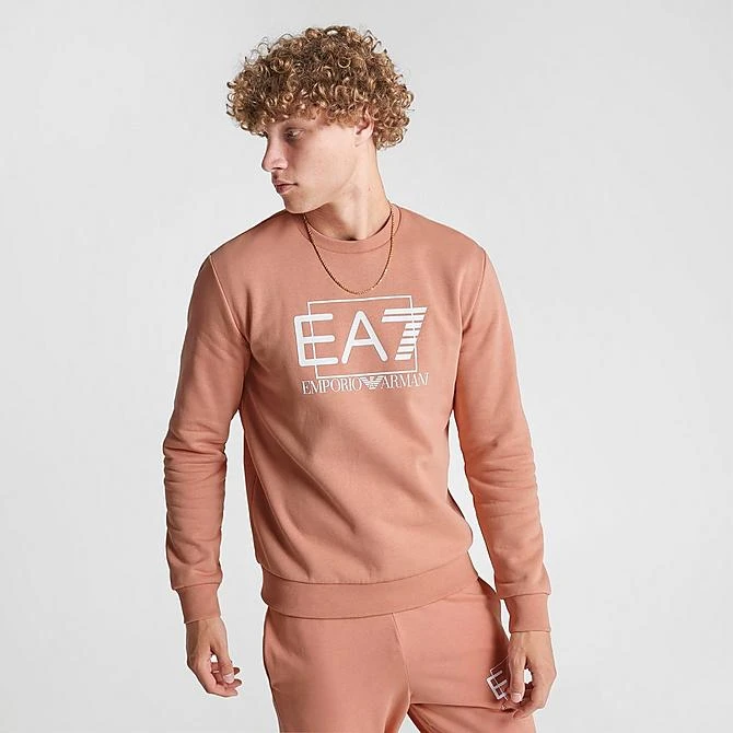 Men's EA7 Emporio Armani Train Visibility Crewneck Sweatshirt Cafe Creme - 3RPM01 234 5 Men's EA7 Emporio Armani Train Visibility Crewneck Sweatshirt Cafe Creme - 3RPM01 234 - Image 3
