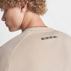 Men's Emporio Armani EA7 Ventus Crewneck Sweatshirt Oxford Tan - 3RPM41 264 -Nike Sportwear Sales 3RPM41 264 M6