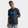Men's Hugo Boss Logo Print T-Shirt Dark Blue - 50483774 402 -Nike Sportwear Sales 50483774 402 M1