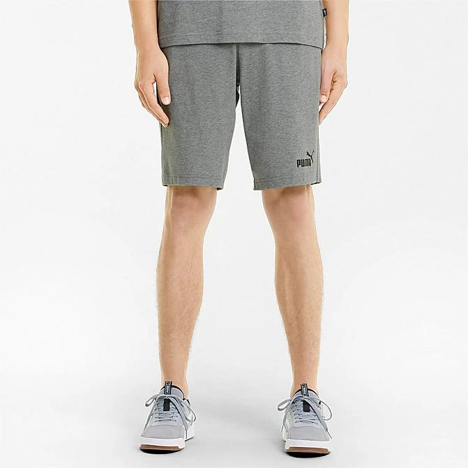Men's Puma Essentials Jersey Shorts Medium Gray Heather - 58670603 060 3 Men's Puma Essentials Jersey Shorts Medium Gray Heather - 58670603 060
