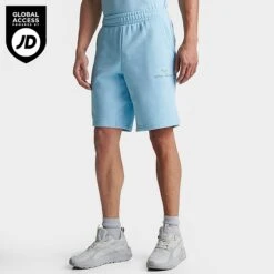 Men's Puma Sportswear Outline Logo Lifestyle Shorts Light Blue - 62301834 400