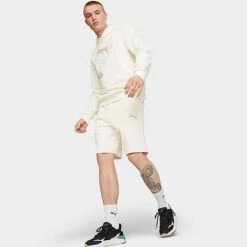 Men's Puma Better Essentials Lounge Shorts Natural - 67329599 960 -Nike Sportwear Sales 67329599 960 M2