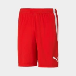 Men's Puma TeamLIGA Soccer Shorts Puma Red/Puma White - 70492401 600