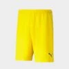 Men's Puma TeamRISE Soccer Shorts Cyber Yellow/Puma Black - 70494207 700 -Nike Sportwear Sales 70494207 700 M1
