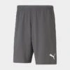 Men's Puma TeamRISE Soccer Shorts Smoked Pearl/Puma White - 70494213 060