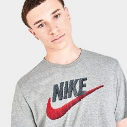 Nike Sportswear Brand Mark T-Shirt Dark Grey Heather/Black/Habanero Red - AR4993 063 11 Nike Sportswear Brand Mark T-Shirt Dark Grey Heather/Black/Habanero Red - AR4993 063 -Nike Sportwear Sales AR4993 063 M5