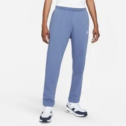 Men's Nike Sportswear Club Fleece Sweatpants Diffused Blue/Diffused Blue/White - BV2707 491