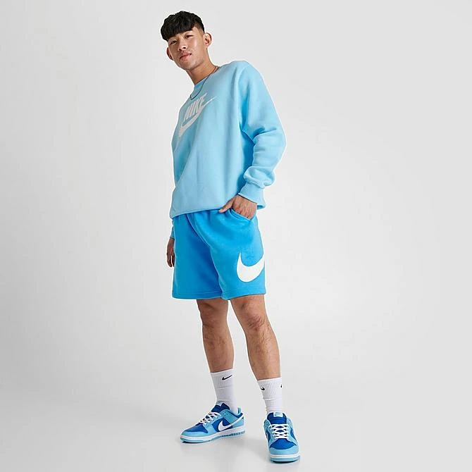 Men's Nike Sportswear Club Graphic Shorts Baltic Blue/White/White - BV2721 416 4 Men's Nike Sportswear Club Graphic Shorts Baltic Blue/White/White - BV2721 416 - Image 2