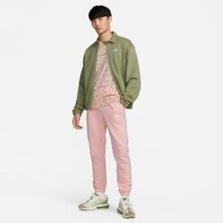 Men's Nike Sportswear Club Jersey Jogger Pants Pink Bloom/Pink Bloom/White - BV2737 686 -Nike Sportwear Sales BV2737 686 M3