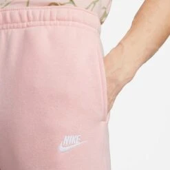 Men's Nike Sportswear Club Jersey Jogger Pants Pink Bloom/Pink Bloom/White - BV2737 686 -Nike Sportwear Sales BV2737 686 M4