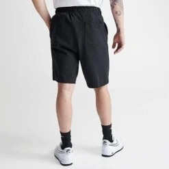 Men's Nike Sportswear Club Fleece Shorts Black/White - BV2772 010 -Nike Sportwear Sales BV2772 010 M4