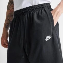 Men's Nike Sportswear Club Fleece Shorts Black/White - BV2772 010 -Nike Sportwear Sales BV2772 010 M5