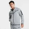 Men's Nike Sportswear Tech Fleece Taped Full-Zip Hoodie Dark Grey Heather/Black - CU4489 063 2 Men's Nike Sportswear Tech Fleece Taped Full-Zip Hoodie Dark Grey Heather/Black - CU4489 063 -Nike Sportwear Sales CU4489 063 M1