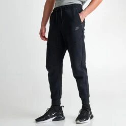 Nike Tech Fleece Taped Jogger Pants Black - CU4495 010 -Nike Sportwear Sales CU4495 010 M3