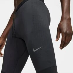 Men's Nike Phenom Elite Dri-FIT Running Tights Black/Reflective Silver - CZ8823 010 -Nike Sportwear Sales CZ8823 010 M4