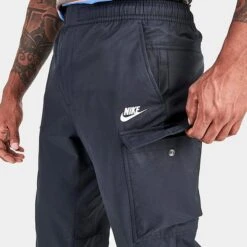 Men's Nike Sportswear Tech Essentials Unlined Cargo Commuter Pants Black/White - DD5207 010 12 Men's Nike Sportswear Tech Essentials Unlined Cargo Commuter Pants Black/White - DD5207 010 -Nike Sportwear Sales DD5207 010 M5