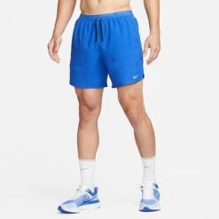 Men's Nike Dri-FIT Stride 7-Inch Brief-Lined Running Shorts Game Royal/Black/Reflective Silver - DM4761 480