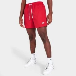 Men's Nike Sportswear Sport Essentials Lined Flow Shorts University Red - DM6829Â 657