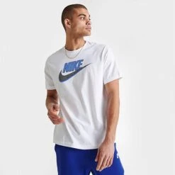 Men's Nike Sportswear Futura T-Shirt White/Black - DN5232 100 -Nike Sportwear Sales DN5232 100 M3