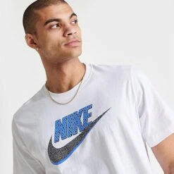 Men's Nike Sportswear Futura T-Shirt White/Black - DN5232 100 -Nike Sportwear Sales DN5232 100 M5