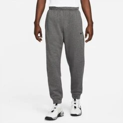 Men's Nike Therma-FIT Tapered Fitness Sweatpants Charcoal Heather/Dark Smoke Grey/Black - DQ5405 071