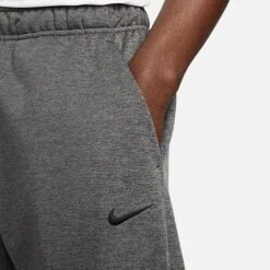Men's Nike Therma-FIT Tapered Fitness Sweatpants Charcoal Heather/Dark Smoke Grey/Black - DQ5405 071 -Nike Sportwear Sales DQ5405 071 M4