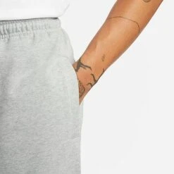 Men's Nike Dri-FIT Standard Issue French Terry Shorts Dark Grey Heather/Pale Ivory - DQ5712 063 -Nike Sportwear Sales DQ5712 063 M5