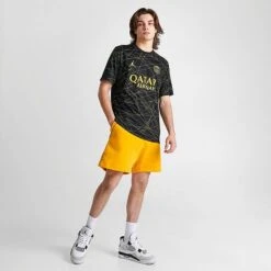 Men's Nike Dri-FIT Paris Saint-Germain 2023-24 Stadium Fourth Soccer Jersey Black/Tour Yellow/Tour Yellow - DR3969 011 9 Men's Nike Dri-FIT Paris Saint-Germain 2023-24 Stadium Fourth Soccer Jersey Black/Tour Yellow/Tour Yellow - DR3969 011 -Nike Sportwear Sales DR3969 011 M2