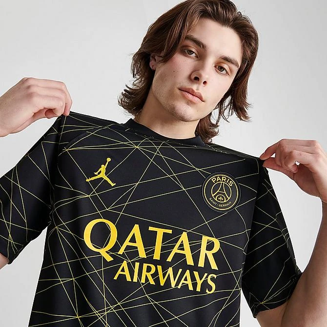 Men's Nike Dri-FIT Paris Saint-Germain 2023-24 Stadium Fourth Soccer Jersey Black/Tour Yellow/Tour Yellow - DR3969 011 7 Men's Nike Dri-FIT Paris Saint-Germain 2023-24 Stadium Fourth Soccer Jersey Black/Tour Yellow/Tour Yellow - DR3969 011 - Image 5
