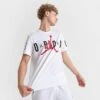 Nike Men's Jordan Air Stretch T-Shirt White/Black/Gym Red - DV1445 100 -Nike Sportwear Sales DV1445 100 M1