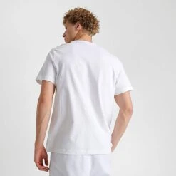 Nike Men's Jordan Air Stretch T-Shirt White/Black/Gym Red - DV1445 100 -Nike Sportwear Sales DV1445 100 M4