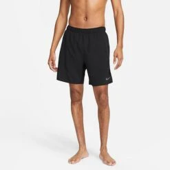 Men's Nike Dri-FIT Challenger 2-In-1 7" Running Shorts Black/Black/Black - DV9357 010