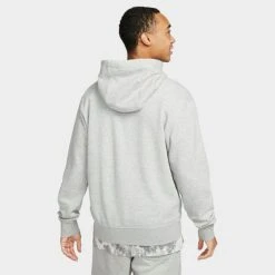 Men's Nike Club Fleece+ Futura Fleece Pullover Hoodie Dark Grey Heather - DX0541 063 10 Men's Nike Club Fleece+ Futura Fleece Pullover Hoodie Dark Grey Heather - DX0541 063 -Nike Sportwear Sales DX0541 063 M3