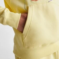Men's Nike Club Fleece+ Futura Fleece Pullover Hoodie Lemon Chiffon - DX0541 706 13 Men's Nike Club Fleece+ Futura Fleece Pullover Hoodie Lemon Chiffon - DX0541 706 -Nike Sportwear Sales DX0541 706 M6
