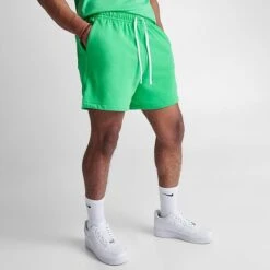 Men's Nike Club Fleece French Terry Flow Shorts Spring Green - DX0731 363 -Nike Sportwear Sales DX0731 363 M3