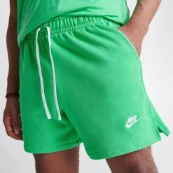 Men's Nike Club Fleece French Terry Flow Shorts Spring Green - DX0731 363 -Nike Sportwear Sales DX0731 363 M5