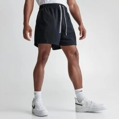 Men's Nike Club Mesh Flow Shorts Black/White - DX0735 010 -Nike Sportwear Sales DX0735 010 M3