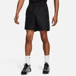 Men's Nike Sportswear Tech Essentials 6" Utility Shorts Black/Black - DX0752Â 010