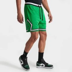 Nike Men's Jordan Dri-FIT Sport Diamond Basketball Shorts Lucky Green/White/Black - DX1487 310
