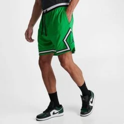Nike Men's Jordan Dri-FIT Sport Diamond Basketball Shorts Lucky Green/White/Black - DX1487 310 -Nike Sportwear Sales DX1487 310 M3